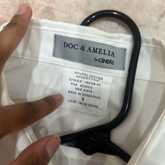 Doc & Amelia White Button Down - Picture 3 of 3